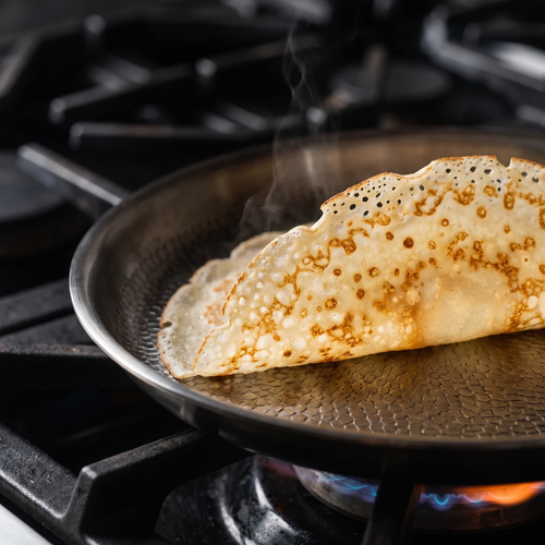 Handgehämmerte Titan-Crêpe-Pfanne 11 Zoll