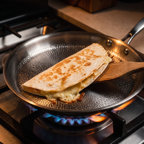 Handgehämmerte Titan-Crêpe-Pfanne 11 Zoll