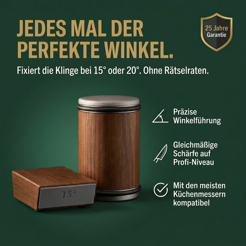 Messerschärf-Winkelführungsset | 15°/20° Präzisionsschärfer